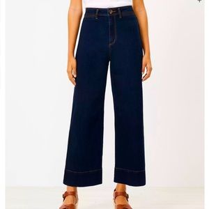 NWT LOFT High Waist Wide Leg Jeans size 00